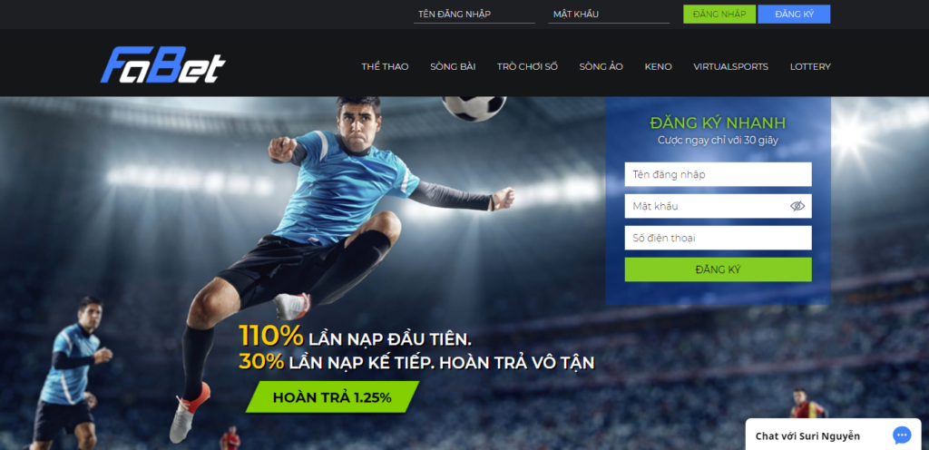 Fabet - Đẳng cấp nhà cái cá cược top 1 khu vực Châu Á đăng kí