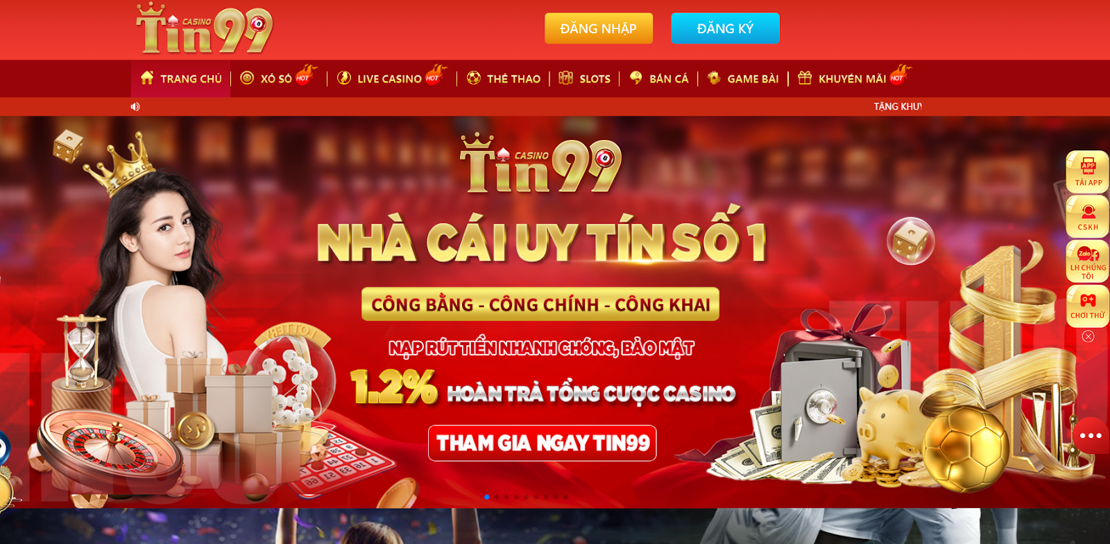 Tin99 - Nhà cái chất lượng đỉnh cao dành cho tân thủ 2022 GIAO DIỆN