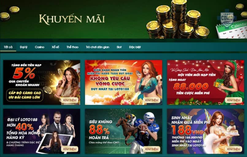 Loto188 - Sân chơi cá độ với lượng người truy cập cao nhất 2023 Khuyến mãi