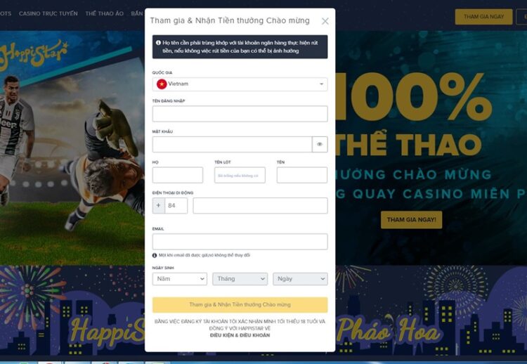 Happistar - Nơi hội tụ của các game cá cược đổi thưởng đỉnh cao Đăng kí