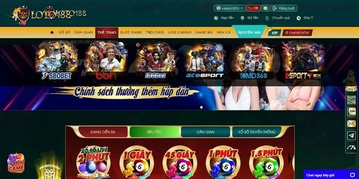 Loto188 - Sân chơi cá độ với lượng người truy cập cao nhất 2023 giao diện 2