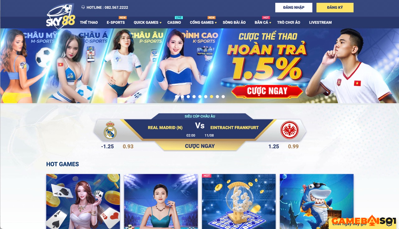 hot game tại sky88