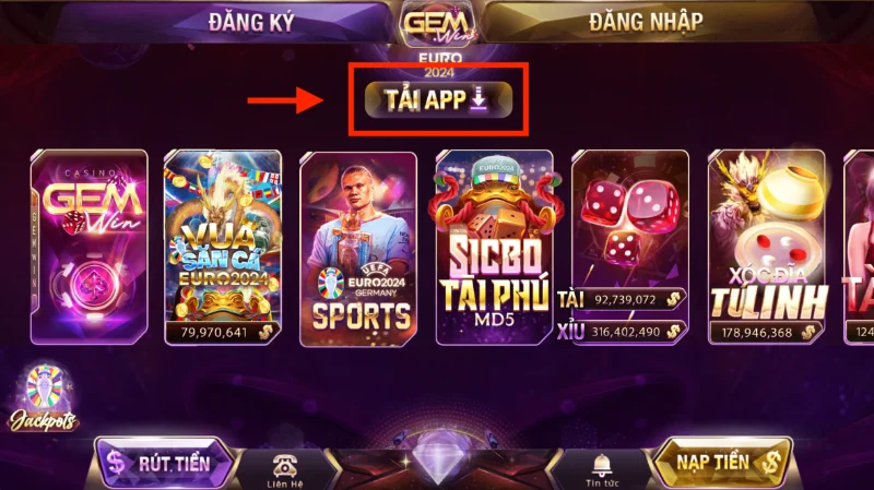 Hướng dẫn tải app Gemwin về các thiết bị
